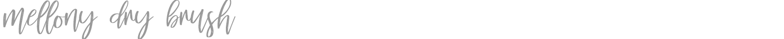 Mellony font preview
